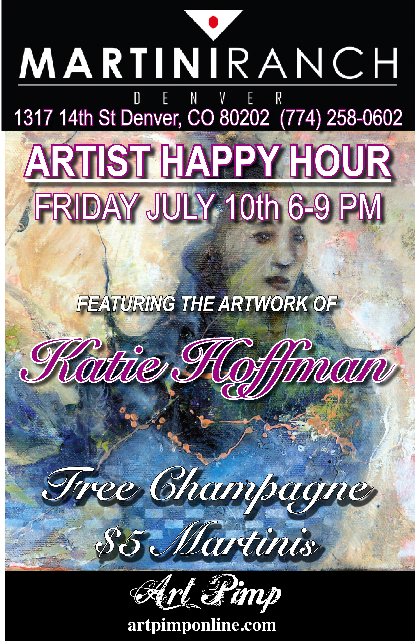 July martini poster w-o